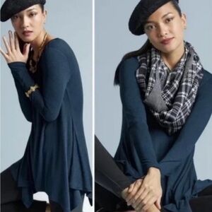 CAbi Halftime Teal Tunic, #3498, Size Small